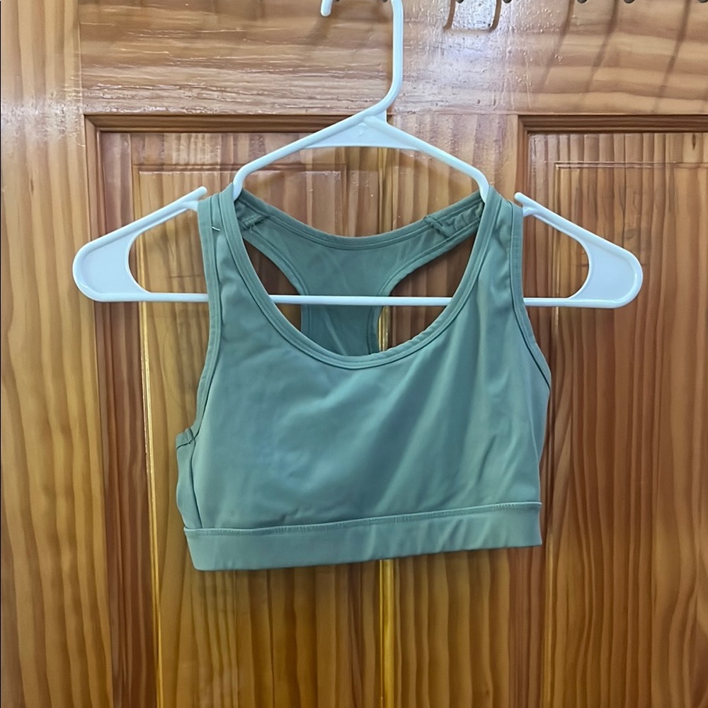Green Sports Bra